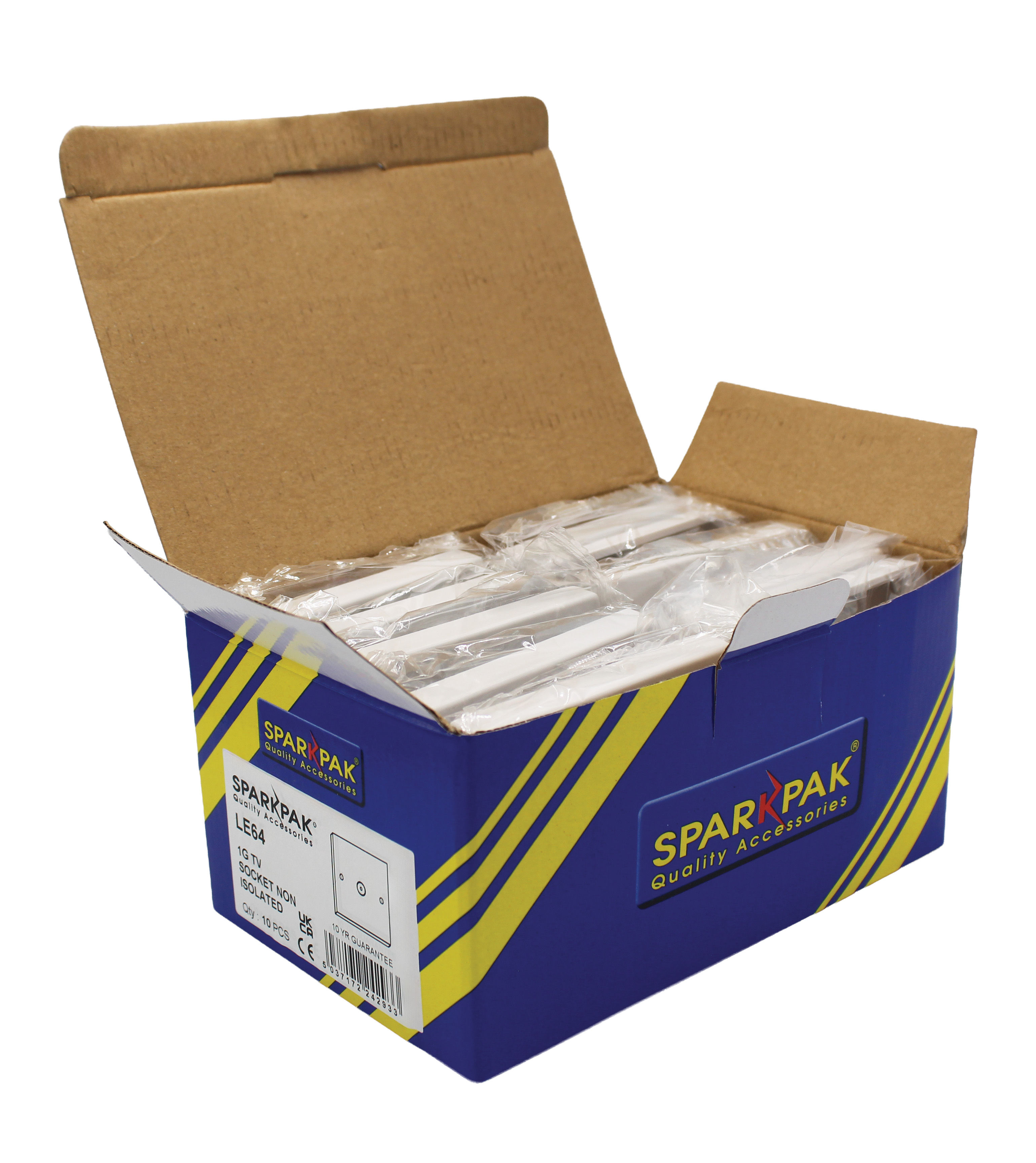 1G Coax Outlet Plate